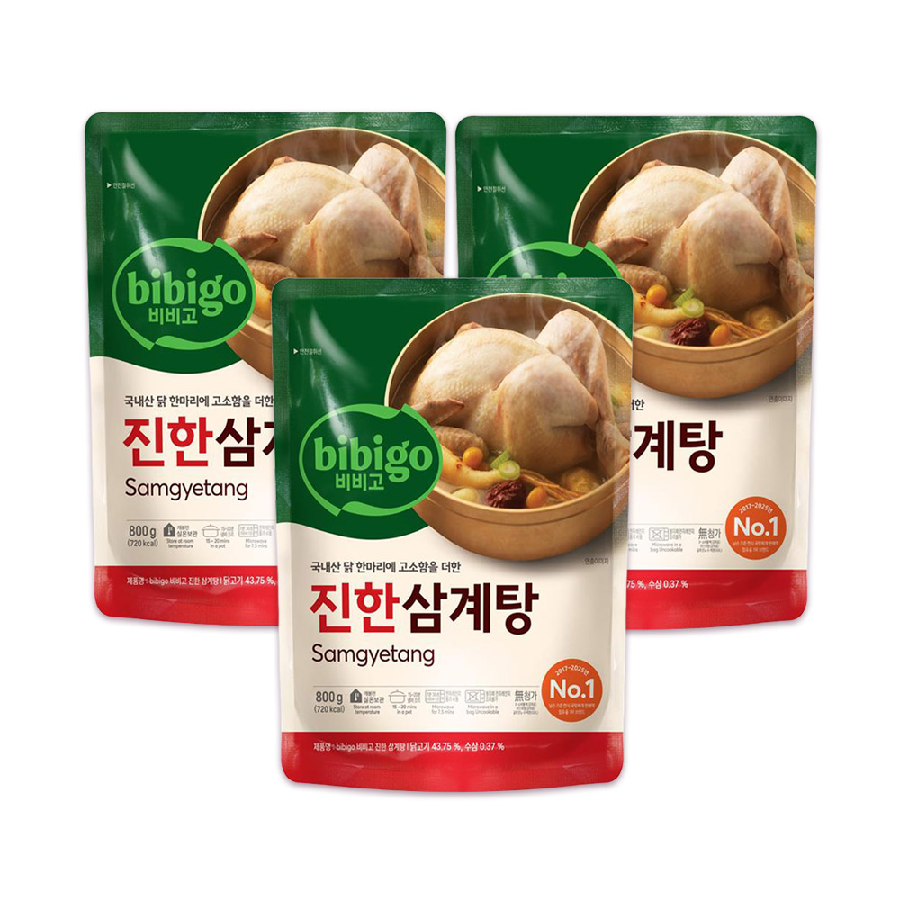 비비고 진한 삼계탕 800g x 3개